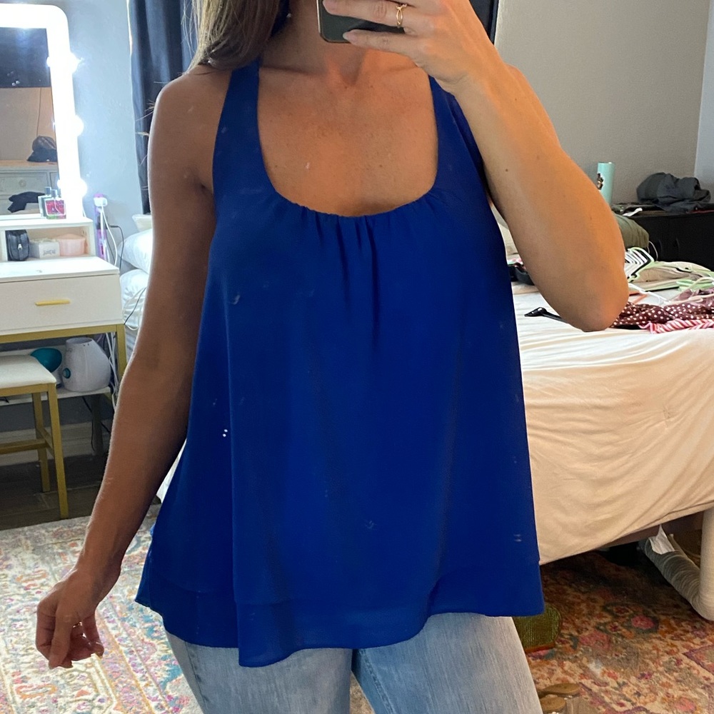 Naked Zebra L blue top